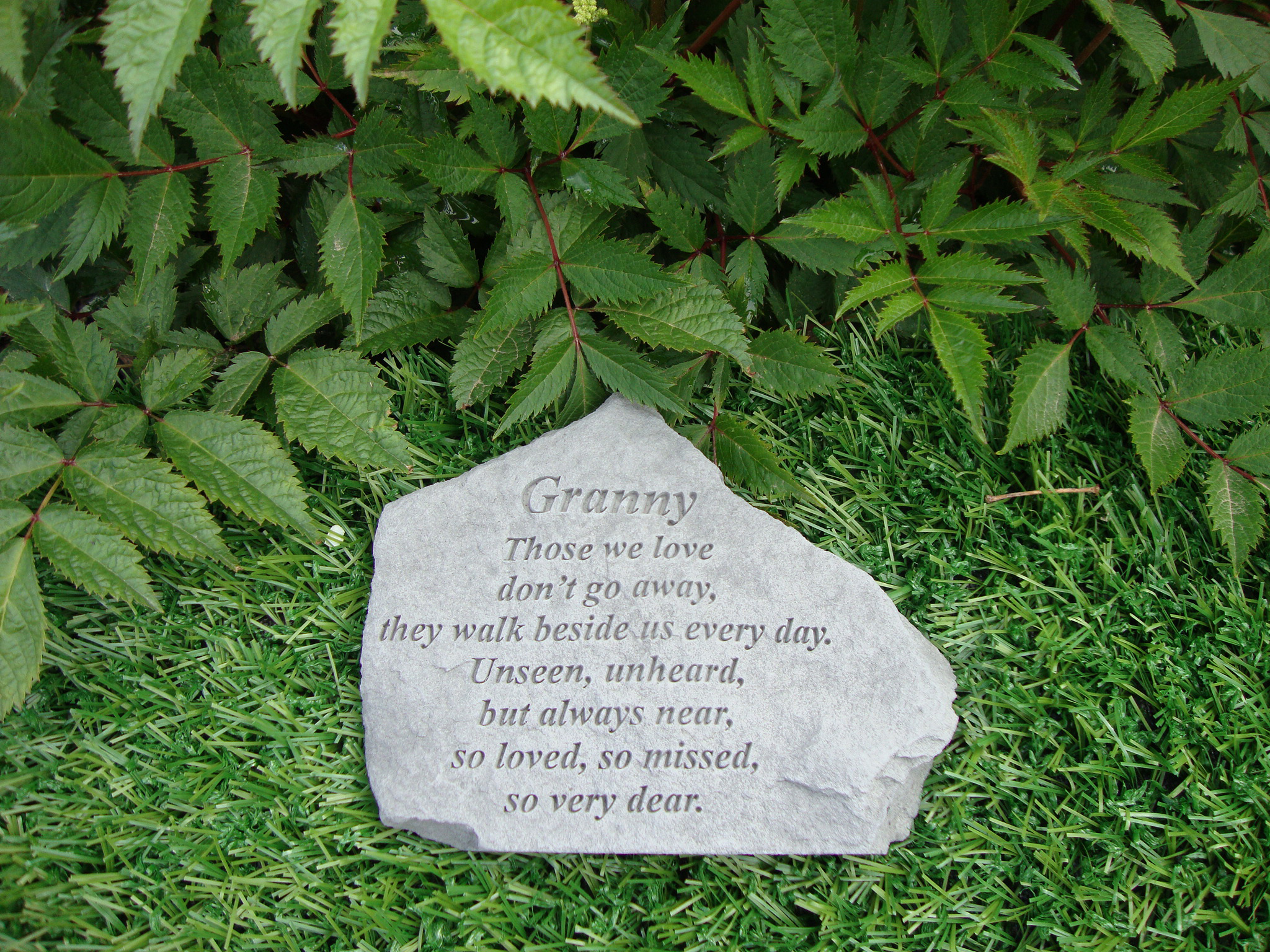 Memorial Stones Granny Garden Stone Grave Ornament Special