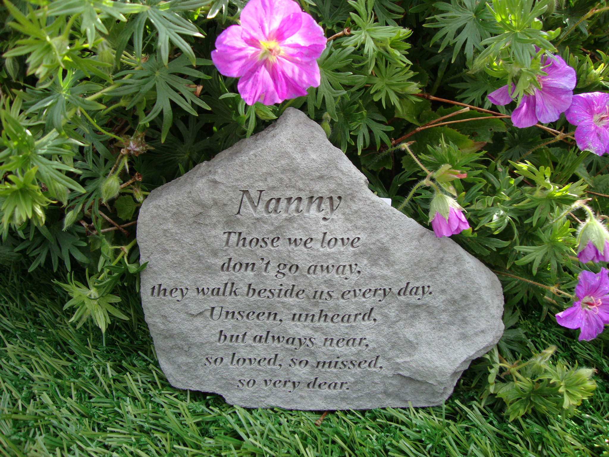 Grave Plaques Nanny Memorial Garden Memorials Special Memorials